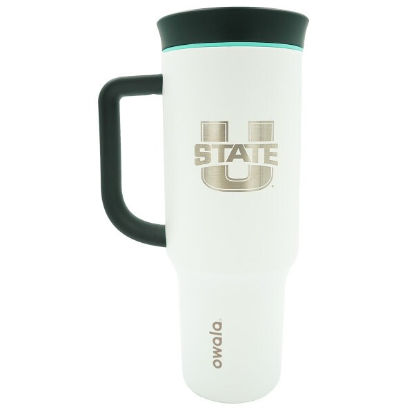 U-State Engraved 40oz Owala Tumbler White